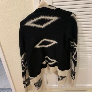 Geometric drape cardigan